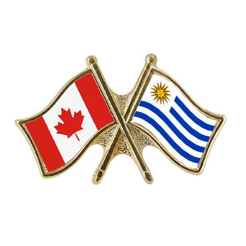 Canada Uruguay Crossed Pin – NFS-144
