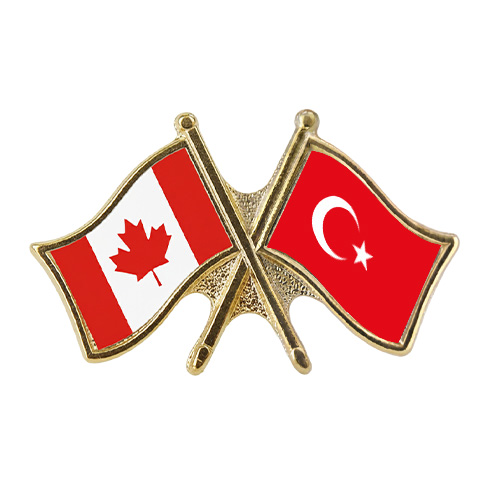 Canada Turkey Crossed Pin – NFS-150