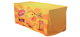 Fitted Table Covers with Open Back - Right Side