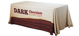 Standard Table Covers with Open Back - Right Side