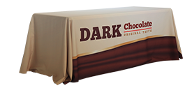 Standard Table Covers with Open Back - Left Side