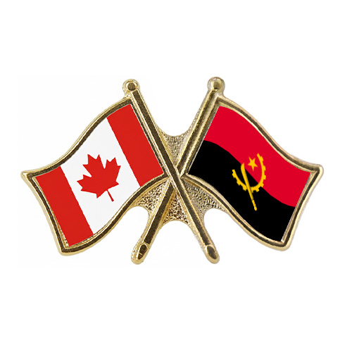 Canada/Angola Crossed Pin