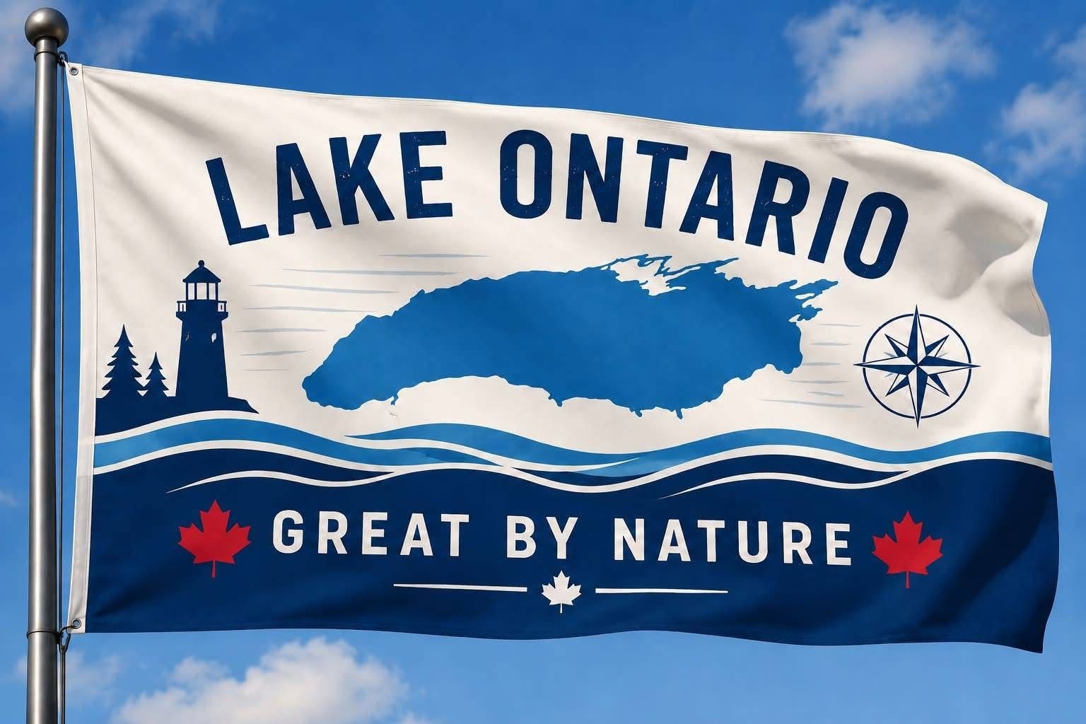 Lake Ontario Flag - Great by Nature