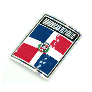 Dominican Republic Reflective Decal